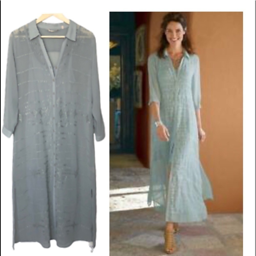 Soft Surroundings Embroidered long tunic NWT XLP